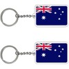 Paquete de 2 llaveros con bandera de Australia (Australia), Australia,
