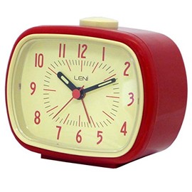 Leni 62020RED Retro Alarm Clock Red