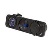 Dual USB Car Charging Socket, Car Boat Charger, 3 Hole
