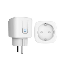 GERUI WLAN Smart Socket 2.4 GHz, 16A Smart Home WiFi Socket, Power Consumption Measurement, Timer, Voice Control, Schedule, Remote Access, Works for Alexa, for Google Home, for SmartThings, for Tuya