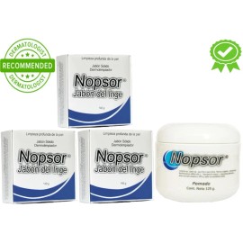 3 Nopsor Jabón Sólido Y 1 Pmda. Nopsor Auxiliar Tx Psoriasis