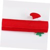 KOMBIUDA 3pcs Christmas Fabric Refrigerator Handle Covers Santa Snowman Elk