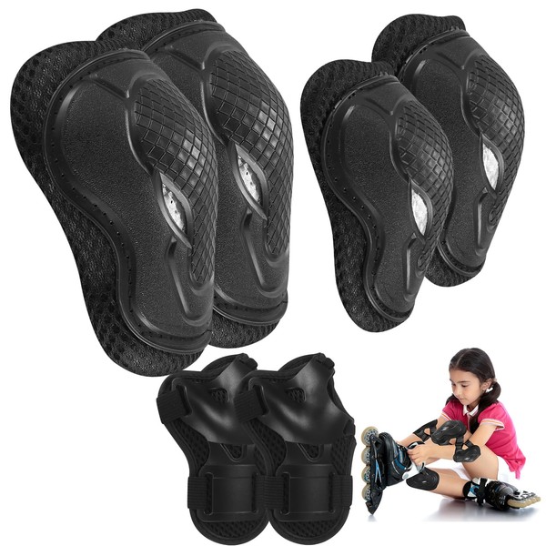 6-in-1 Kids Knee and Elbow Pads for Children: 2 Knee
