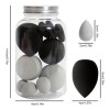 14 Huevos De Maquillaje De Esponja Negros (con Caja)