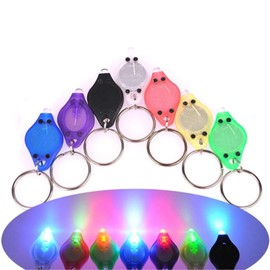 Boxonly Mini UV Keychain Flashlight – 10PC Compact LED Torch with Black Casing for Money Detection, Portable Key Ring Light for Everyday Use
