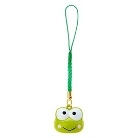 Sanrio (SANRIO) Face-shaped Bell Charm Kerokero Keroppy Strap String Brass 341711