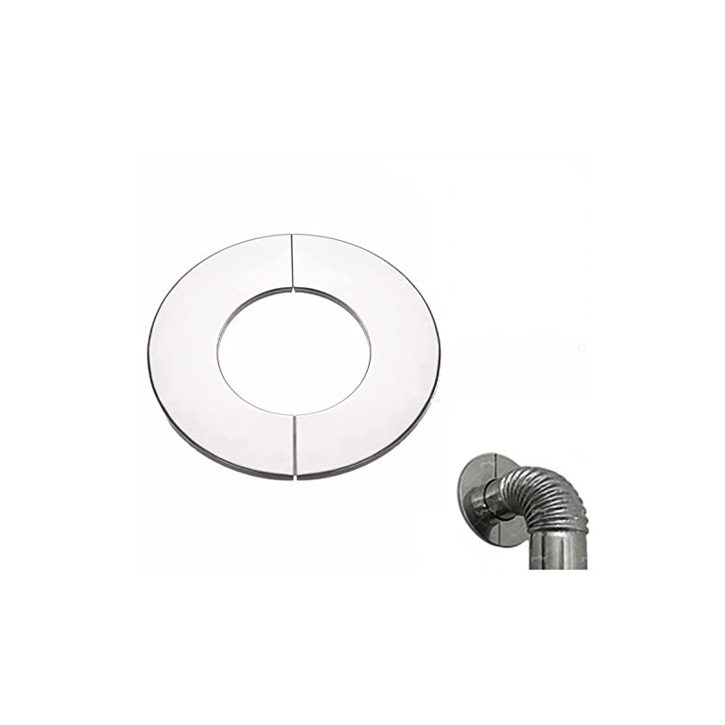 Beekeg Stove Pipe Rosette, Cover Rosette Stainless Steel, Pipe Collar,