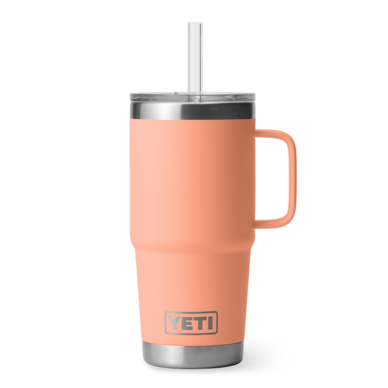YETI Rambler Straw Cup, Lowcountry Peach, 25 oz