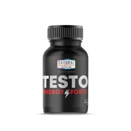 Natural Energy Testo Energy Forte 60 Cápsulas – L-Arginina 500 mg y L-Citrulina 500 mg – Suplemento para Hombre con Zinc, Vitamina B6 y D3 – 30 Porcio