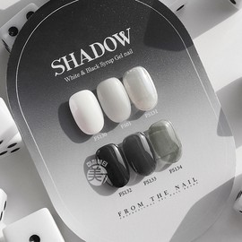 From the Nail Shadow Shadow Black White Syrup Gel Single Item / 프롬더네일 쉐도우 섀도우 블랙 화이트 시럽젤 단품