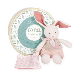 Doudou et Compagnie - Cuddly Toy Rabbit - Organic - Pink - 22 cm - Cuddly Toy Botanic Organic - DC3961