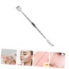 FRCOLOR Stainless Steel Blackhead Shovel Double Headed Tool for Whitehead
