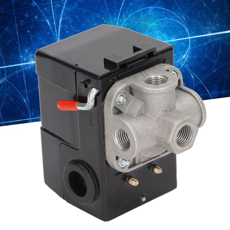 Air Compressor Pressure Switch 4 Ports Pressure Control Switch with