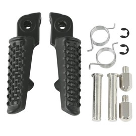 nanomaru CBR600RR CBR1000RR Motorcycle Aluminum Front Foot Pegs Step Bar Footrest Pedal Aftermarket Lightweight Hole Diameter 0.3 inch (8 mm) Left and Right Set Black