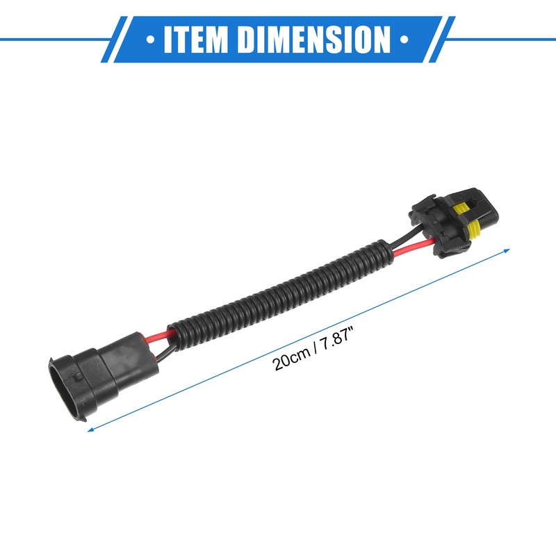 A ABSOPRO 2pcs H8 H9 H11 Male to 9006 HB4