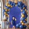 Bling Royal Blue Arch Cover, 6 FT Sequin & Fabric