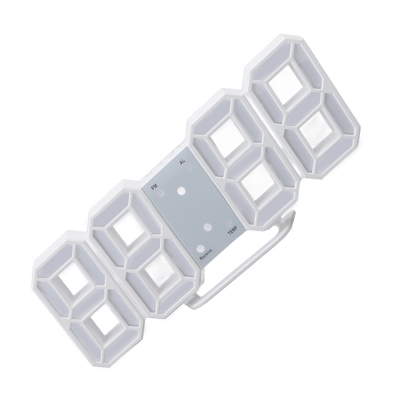 3D LED Digital Clock Time Temperature Display Night Light Alarm