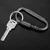 10Pcs Carabiner Clip 3.2"Caribeana Clips with Screw Lock, 10 Colours