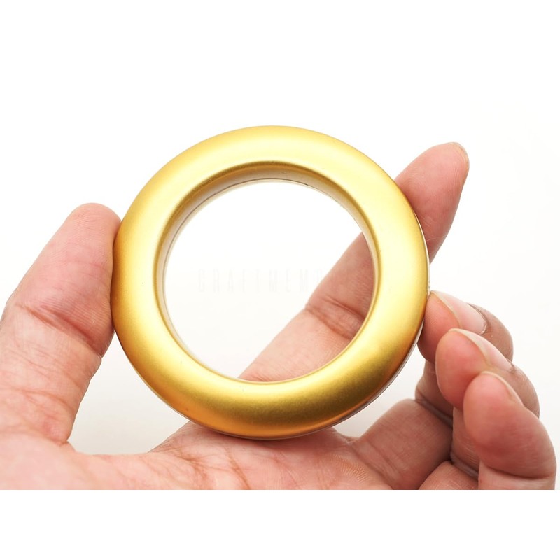 CRAFTMEMORE Curtain Grommets 1-9/16” (40mm) Inner Diameter Plastic Curtain Rings,