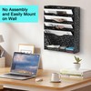 EasyPAG Desk File Organizer Heavy Duty Metal Wall Mount File