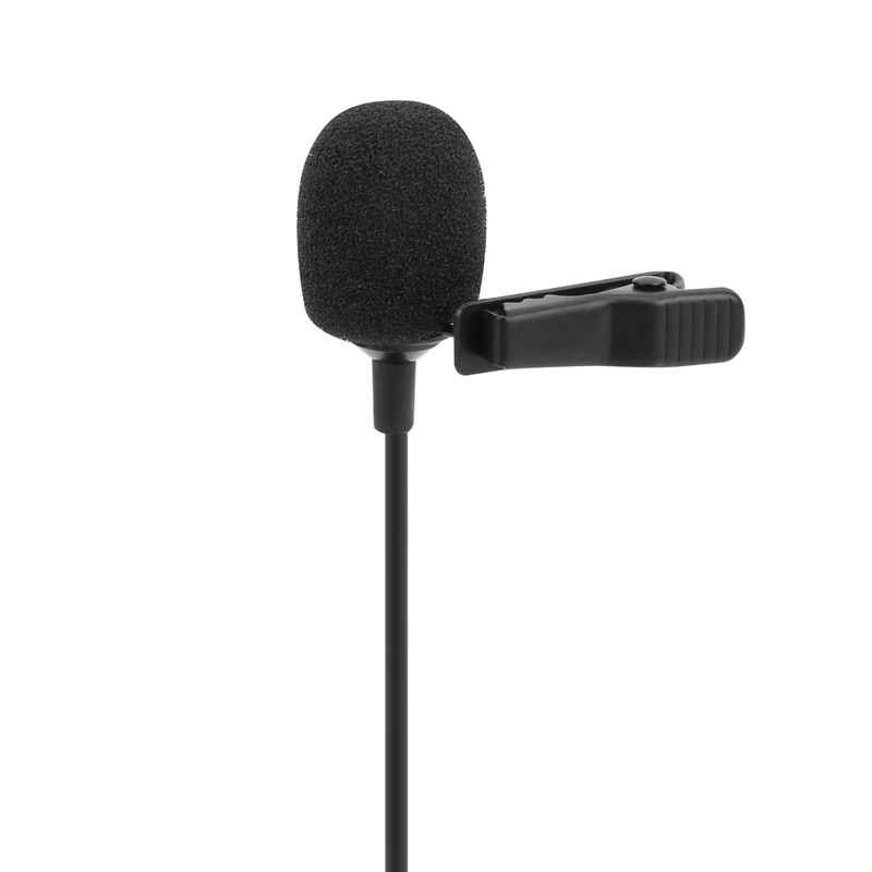 Lavalier Microphone Deep Noise Reduction Clip On Lapel Mic for