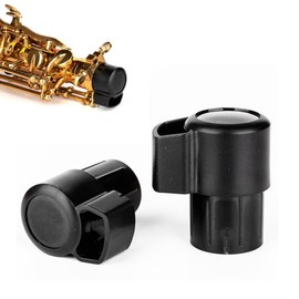 CCeCCe 2 Pack Alto Saxophone End Cap Plug Plastic Sax Plugs Caps Cover Bent Neck Key Protector Replacement Parts Universal for Soprano Saxophones Musical Instrument Accessories