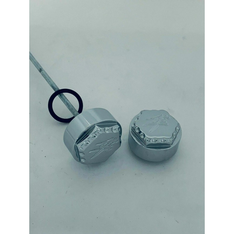ALL THINGS CHROME HAYABUSA CHROME DIAMOND CUT KANJI ENGRAVED FRONT