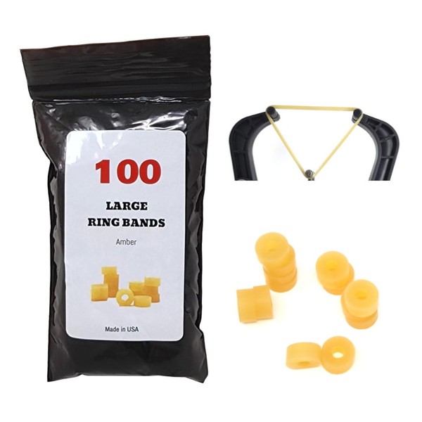 Ring Bands 100 Count Bigger Opening Band Rings for Use
