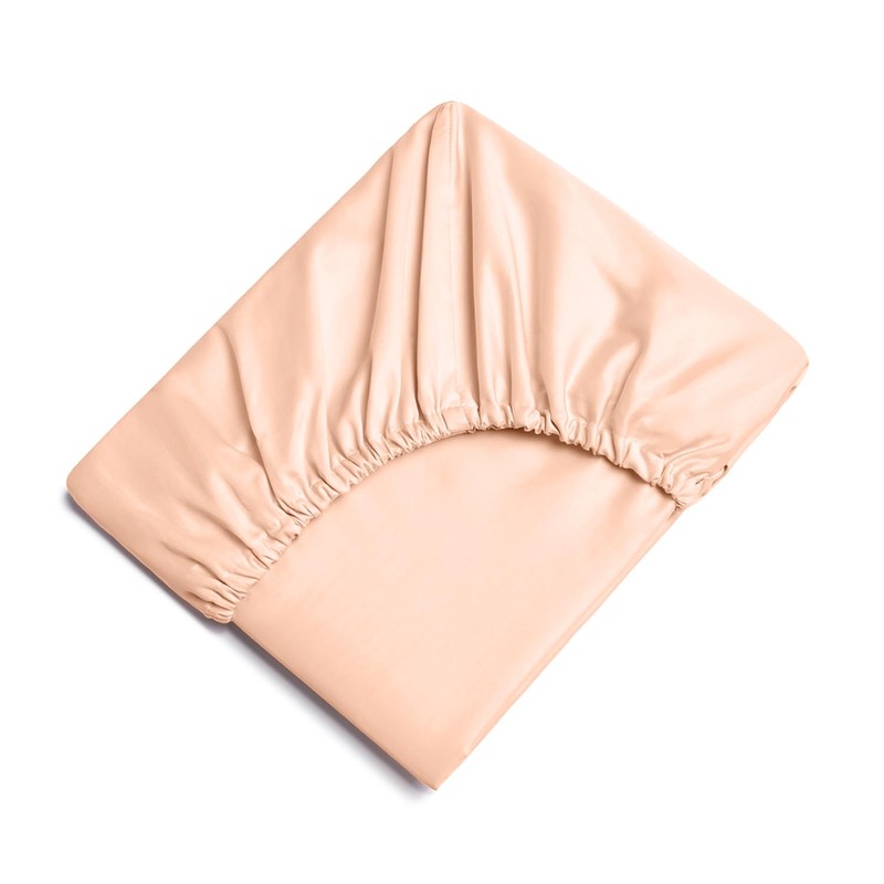 Oxford Homeware Peach King Size Fitted Sheets -100% Brushed Microfibre
