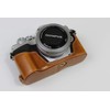 E-M10 Mark IV Case, BolinUS Handmade PU Leather Half Camera
