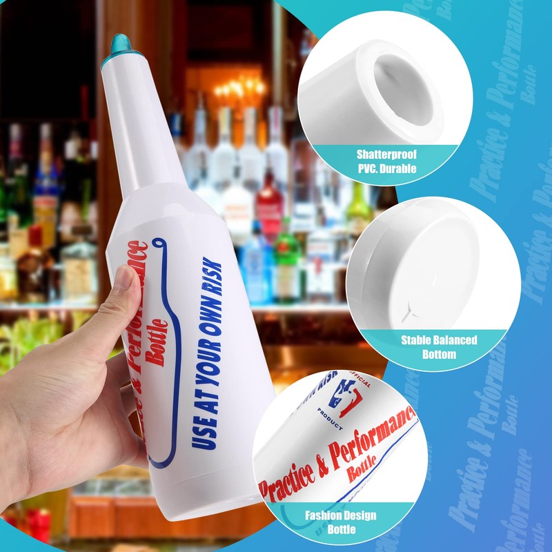 Gokelomg 2 Flair Bottle, Cocktail Shaker, Flair Bartender Set, Training