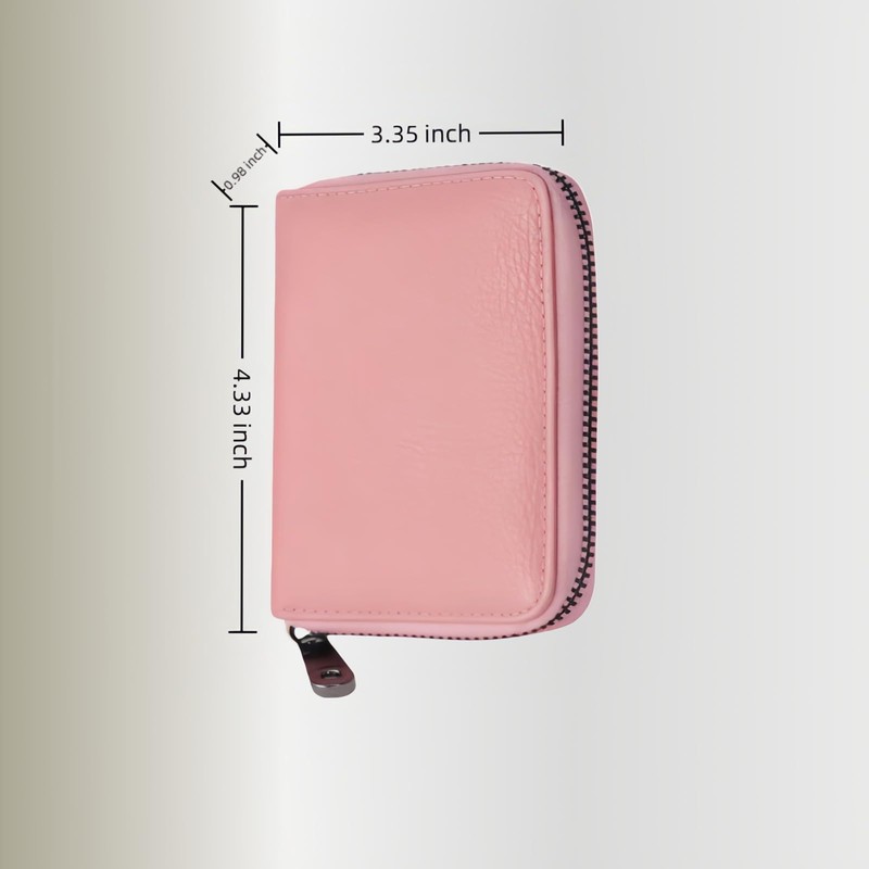 Geettcaifu Genuine Leather Credit Card Holder, Wallet Case, Bank Card