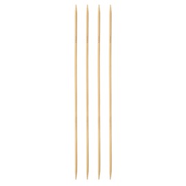 sourcing map 4Pcs Bamboo Knitting Needles Double Pointed Size US 8(5mm) Carbonized 14 Inch(36cm) Straight for Handmade Creative DIY Knitting Craft Yarn