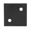 5Pcs Profile End Caps Double Slots Aluminum Alloy Cover Plate