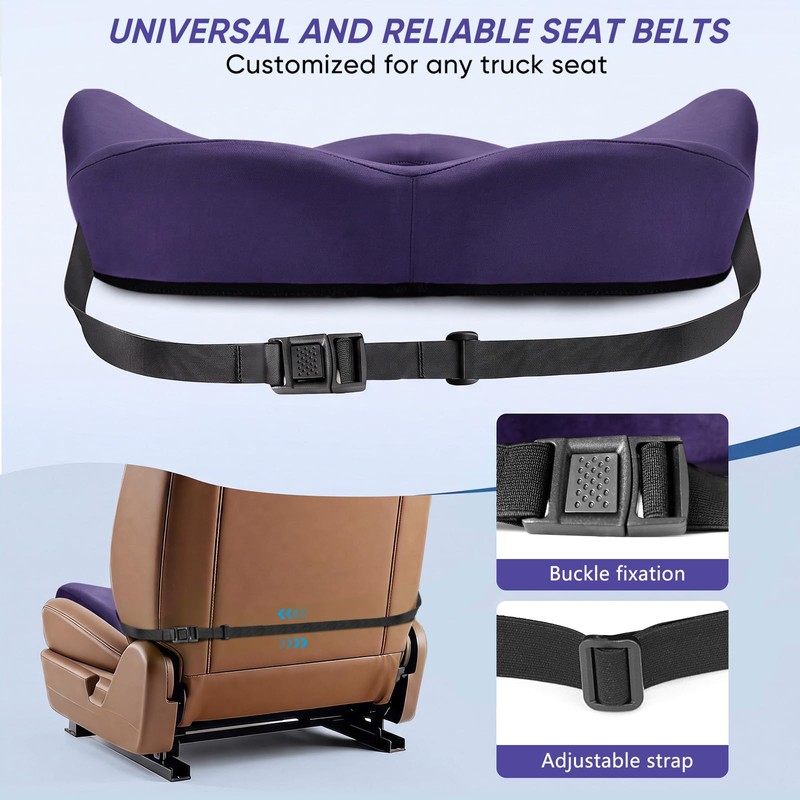 Comphekept Seat Cushion for Car, Comfortable Driving Support Pad