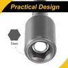 WorkBless 1/4" Quick-Change Hex Shank 7mm Magnetic Nut Driver Bit,