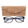boshiho ECO-Friendly Natural Cork Sunglasses Box Foldable Triangle Sun Glasses