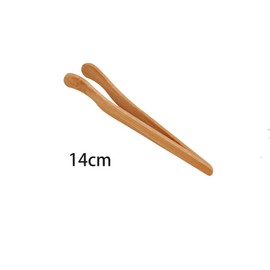 4 x Bamboo Tongs Toast Bread Cooking Serving Food Turning Meat Kongfu Tea Wooden Tea Clip