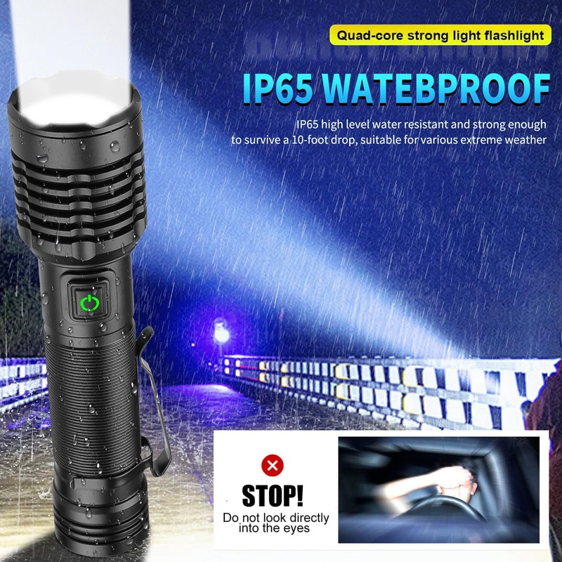 Chasinglee LED Torch, 500,000 Lumens Super Bright LED Torch -