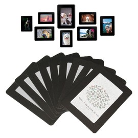 Lubber 12-pack Magnetic Picture Frames for Refrigerator 2.5x3.5 inch Wallet size colorful photo note schedule holder