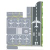 Minicar Pullback Airport 3pcs Set, Airplane Airport Bus, Car Ramps