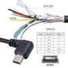 chenyang USB 2.0 Mini USB 5Pin Male to Female 90