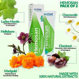 Derma Medico Derma Medico Haemorrhoid Cream - 1, 2 or 3 Pack Fissure Cream Relieves Discomfort and Soothes Itching Haemorrhoids (Pack of 2)