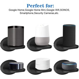 SPORTLINK Soporte para Sonos One Gen 2, Sonos Play:1, Sonos One SL, Ech0 Pop y Dot 5th Generation- Soporte de Pared para Sonos Bocinas, Accesorios Que Ahorro de Espacio para Bocina Inteligente (Negro)