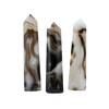 Black Banded Agate Onyx Crystal Towers ~ Natural Healing Crystal