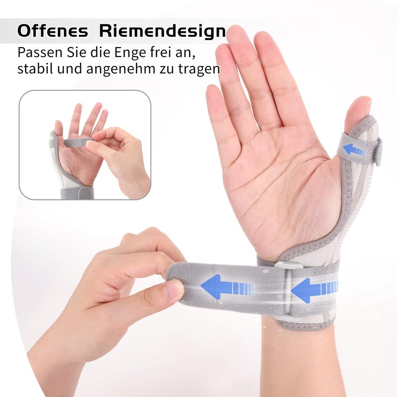 GADITIEK Thumb Brace Right & Left, Adjustable Thumb Orthosis, Thumb