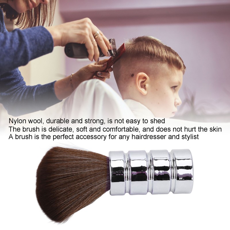Barber Neck Duster Brush Soft Gentle Electroplating Process Professional Neck