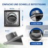 VIOKS 100 Exhaust Air Flaps, Stainless Steel, Round Extractor Flap,