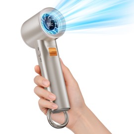 Portable Handheld Turbo Fan for Outdoor - 5000mah Mini Handheld Personal Pocket Fan for Powerful Airflow Wind - 20Hrs,100 Speeds Adjustable - Digital Display,Gifts for Travel,Outdoor Activites,Camping