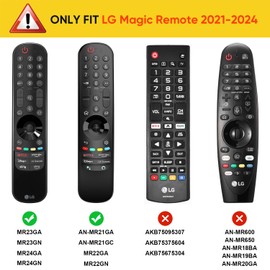 Fintie Silicone Case for LG MR24GN MR24GA MR23GN MR23GA MR22GN MR22GA AN-MR21GA Remote Control, Lightweight Anti Slip Shockproof Protective Cover for LG Smart TV Magic Remote 2021-2024,Sky Blue-Glow